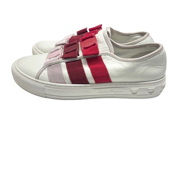 Ferragamo Vara Bow Low Top Sneakers Women’s - Picture 5 of 8